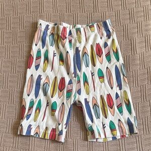 100% Organic Cotton Kids Surfboard Print Shorts - Multicolor